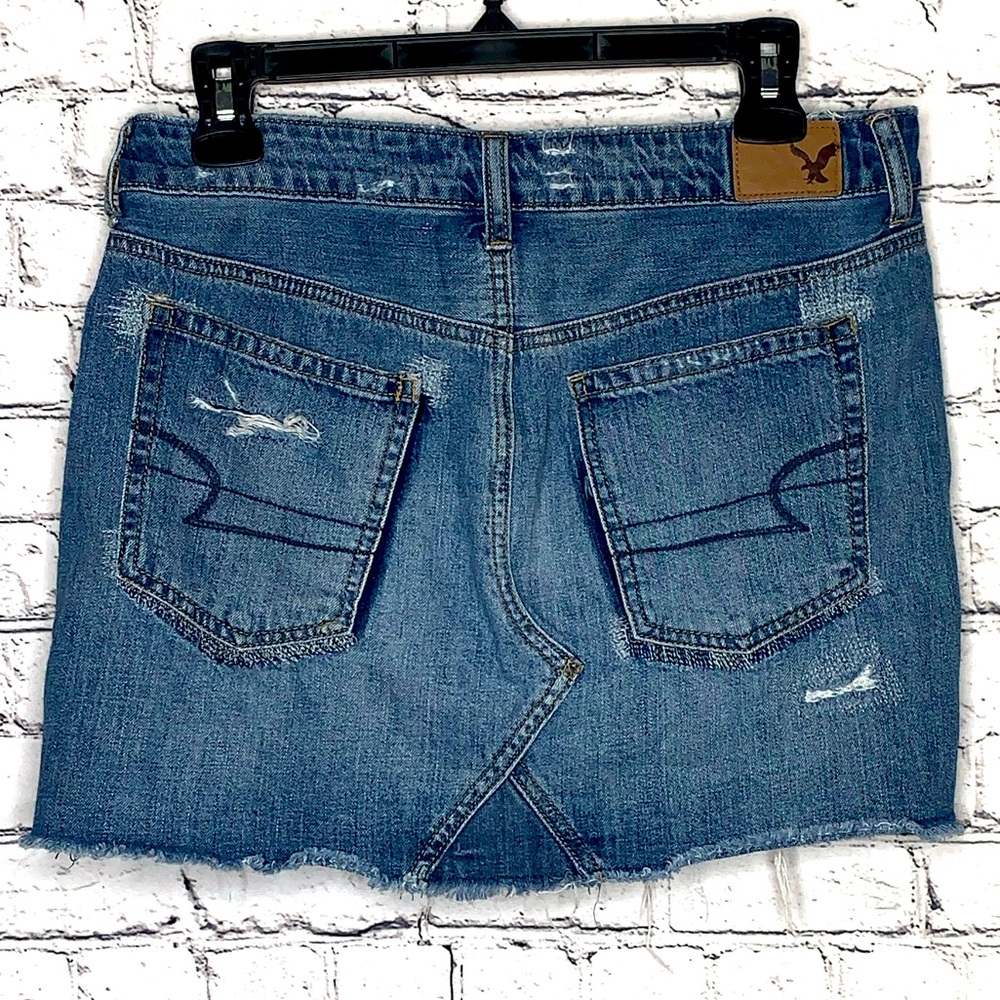American Eagle Outfitters Women’s 8 Denim Mini Skirt - Picture 3 of 5